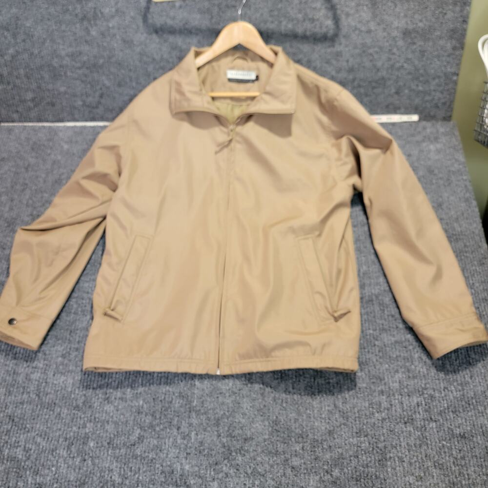 Clockhouse C&A Tan Lightweight Jacket Mens Large Zip Front Casual Coat